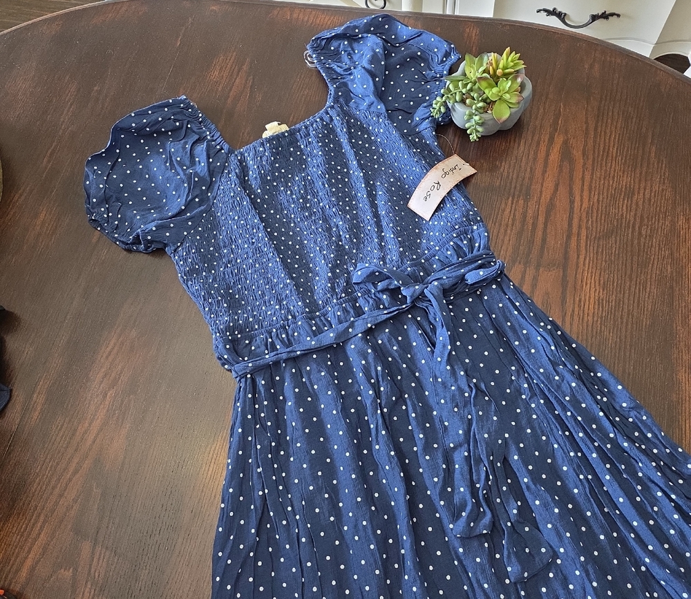 Blue Polka Dot Dress